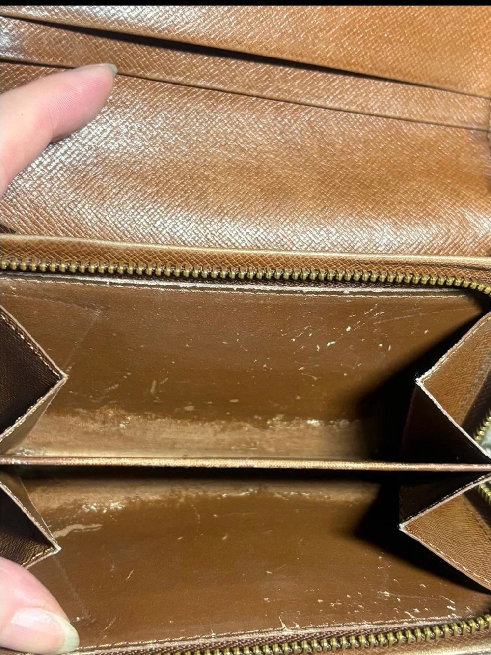 Auth Louis Vuitton Monogram Bifold zippy Wallet